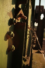 rusty bolts on constructions
