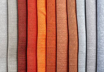Interior design curtain fabric color card sample