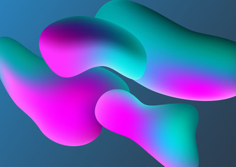 Modern colorful background with liquid shapes.