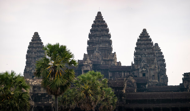 Angkor Wat Panoramic image at Sunrise, Cambodia