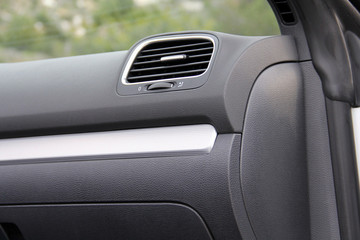 Car air condition system fan close up
