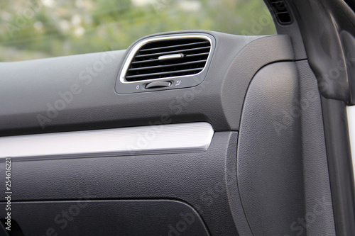 Car air condition system fan close up