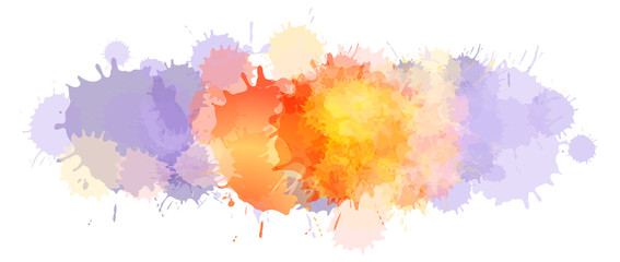 Watercolor Astract Vector Background or Aquarelle Texture