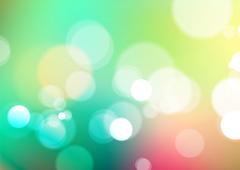 Abstract bokeh light on colorful background