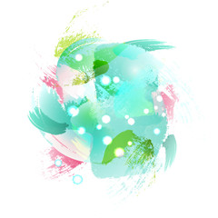 Background of abstract watercolor imitation pattern