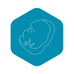 Spleen icon. Outline illustration of spleen vector icon for web