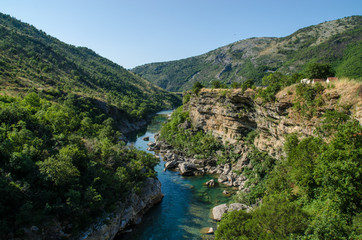 Fototapeta na wymiar river in mountains
