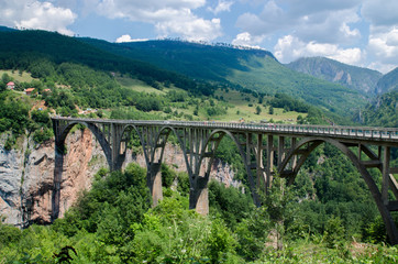 Fototapeta na wymiar Montenegro Bridge over the Tara river