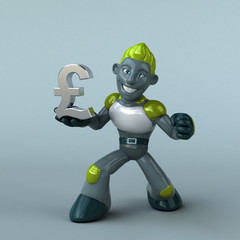 Green Robot - 3D Illustration