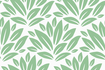 Leaves Pattern. Endless Background. Seamless