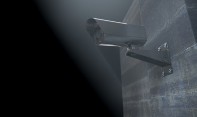 Surveillance Camera At Night
