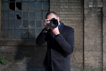 Fotograf am fotografieren