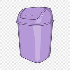 Toilet trash icon in cartoon style isolated on background for any web design 