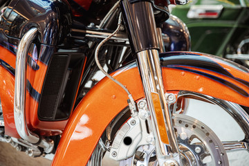 detail of motorcycle