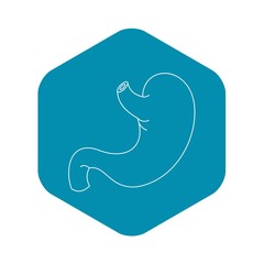 Stomach icon. Outline illustration of stomach vector icon for web