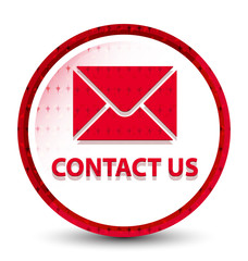 Contact us (email icon) misty frozen red round button