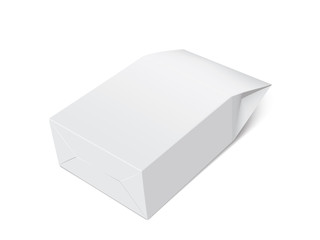 white paper packaging mock up 