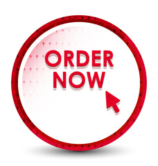 Order now misty frozen red round button