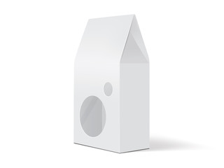 white paper packaging mock up vector