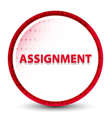Assignment misty frozen red round button
