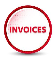 Invoices misty frozen red round button