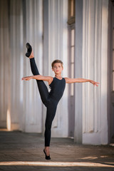 ballet boy exercising