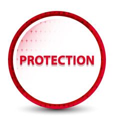 Protection misty frozen red round button