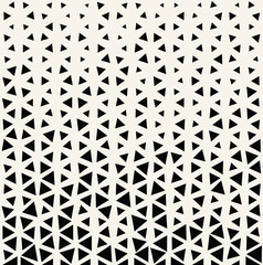 triangle halftone pattern, seamless geometric gradient border