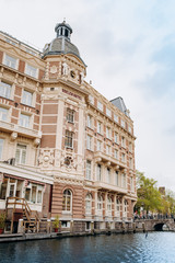 Fototapeta premium Amsterdam, Netherlands September 5, 2017: Doelen Hotel