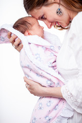 Madre con su bebé