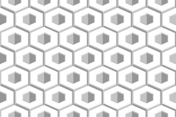 Hexagon abstract geometric seamless honeycomb pattern vector illustration