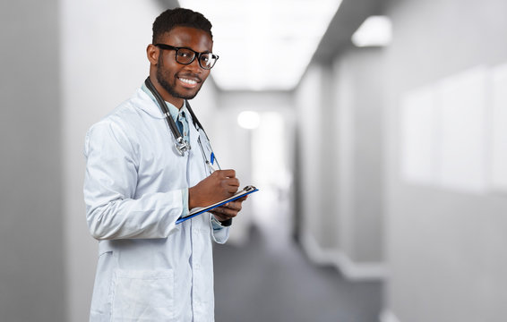 African-American Black Doctor Man