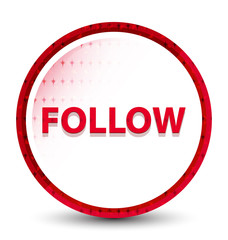 Follow misty frozen red round button