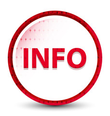 Info misty frozen red round button