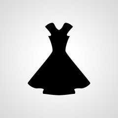 Woman Dress Icon Isolated or Gown Symbol