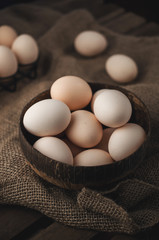 Organic easter eggs, zero waste, natural