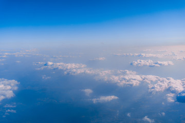 Fototapeta premium View from airplane window to see sky