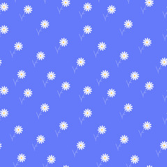 Seamless pattern with flowers. Vector background.Can be used for wallpaper,fabric, web page background, surface textures.