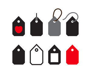 Price Tag Icon Collection, Sale Label Symbols Discount Labels