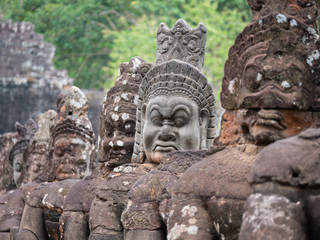 Fototapeta na wymiar Angkor Thom Temple in Cambodia