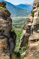 meteora mountain monastery in greece