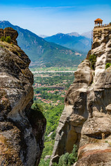 meteora mountain monastery in greece