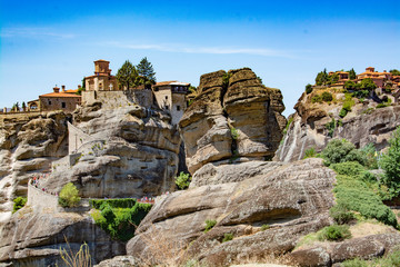 meteora mountain monastery in greece