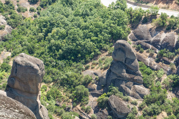 meteora mountain monastery in greece
