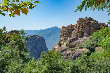 meteora mountain monastery in greece