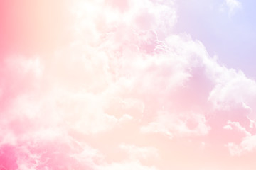 sun and cloud background with a pastel colored 