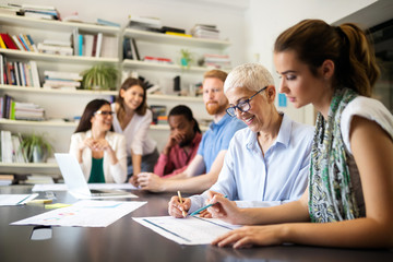 Entrepreneurs and business people conference in meeting room