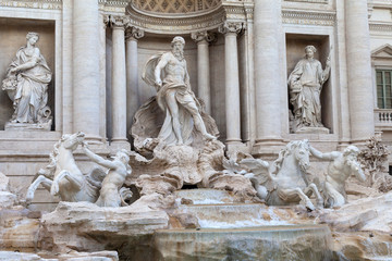 Fototapeta na wymiar Beautiful Trevi Fountain, Rome