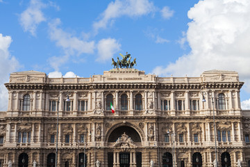 Fototapeta na wymiar Supreme Court of Cassation in Rome, Italy