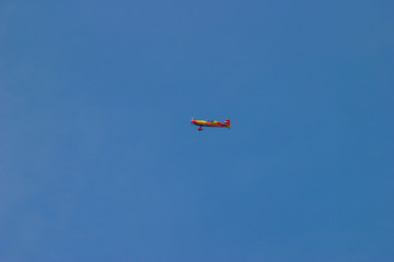 Acrobatic airplane. Air Races. Barcelona. Year 2005